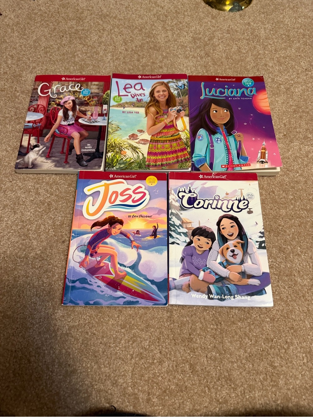 Lot of 6 Girl of the Year American girl paperback books